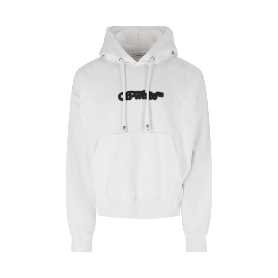 OMBB085S25FLE00I0110 Off-White Starred Arrow Hoodie White