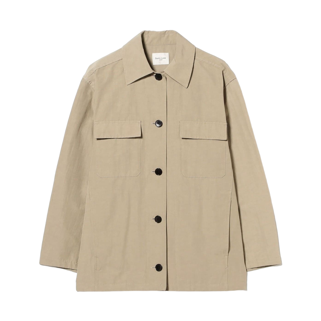 64-18-0797-632 (W) Demi-Luxe Beams Natural Washed Blouson Beige