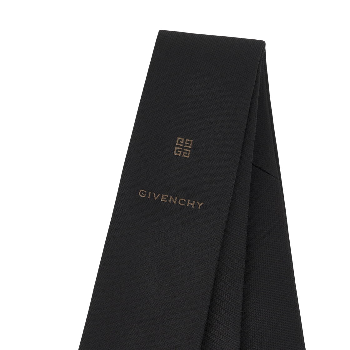 지방시 4G 자카드 실크 슬림 타이 블랙(Givenchy 4G Jacquard Silk Slim Tie Black) - 2