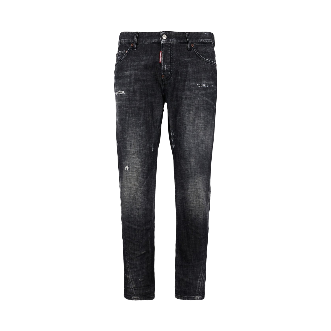 디스퀘어드2 포그 워시 슬림 트위스트 진 블랙(Dsquared2 Fog Wash Slim Twist Jeans Black) - 1