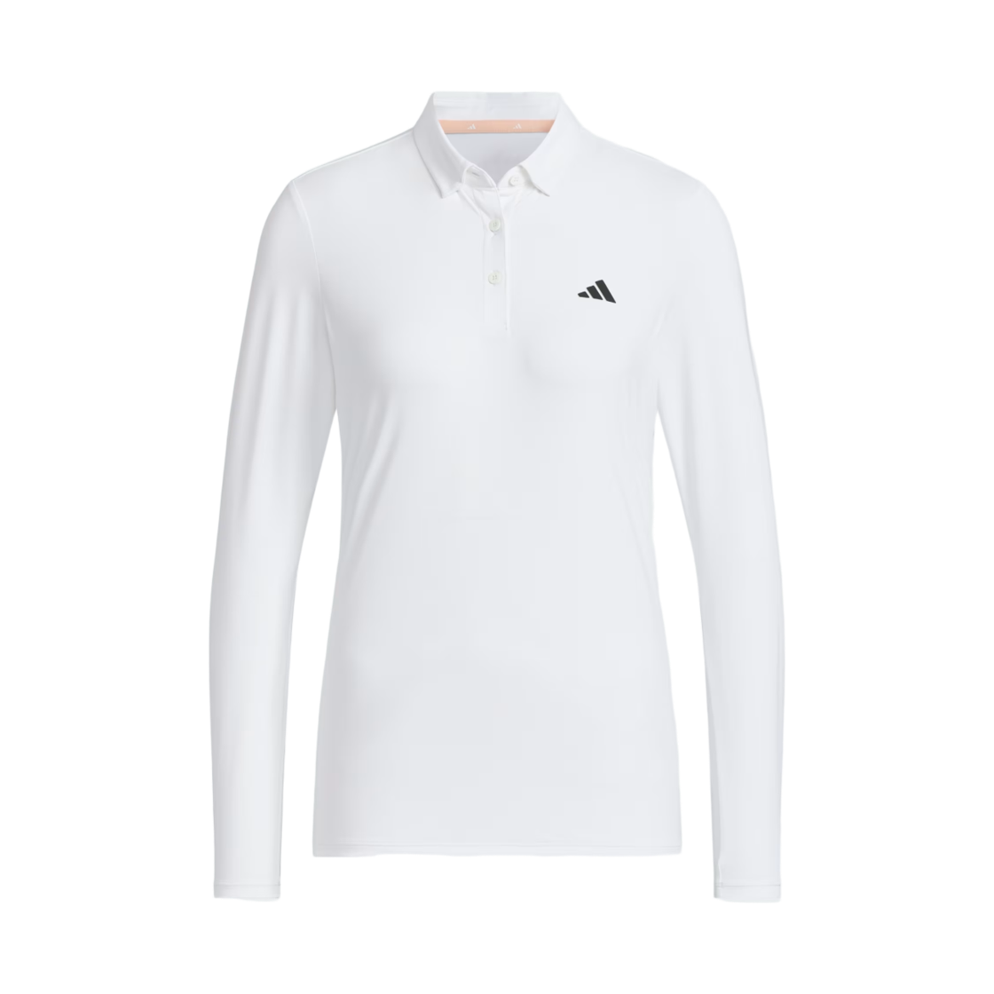 JF4618 (W) Adidas Aeroready Long Sleeve Polo Shirt White - KR Sizing
