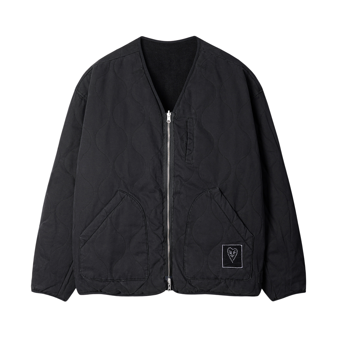TO0025 [KREAM 단독] Flavorism Reversible Corduroy Liner Jacket Faded Black