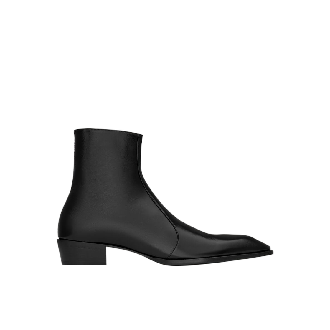 A002DJ-AAEHF-1000 Saint Laurent Aurelien Boots in Smooth Leather Black