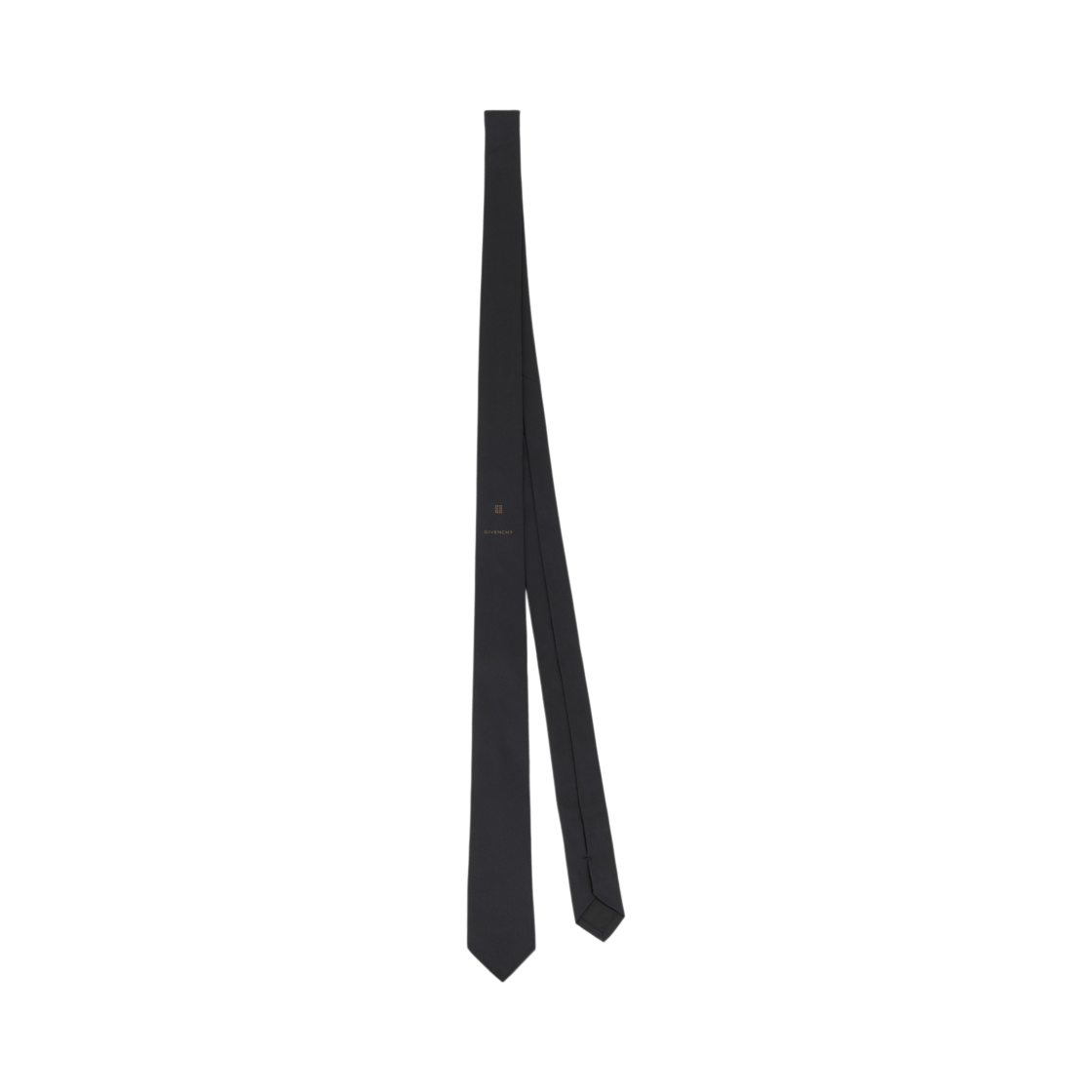 지방시 4G 자카드 실크 슬림 타이 블랙(Givenchy 4G Jacquard Silk Slim Tie Black)