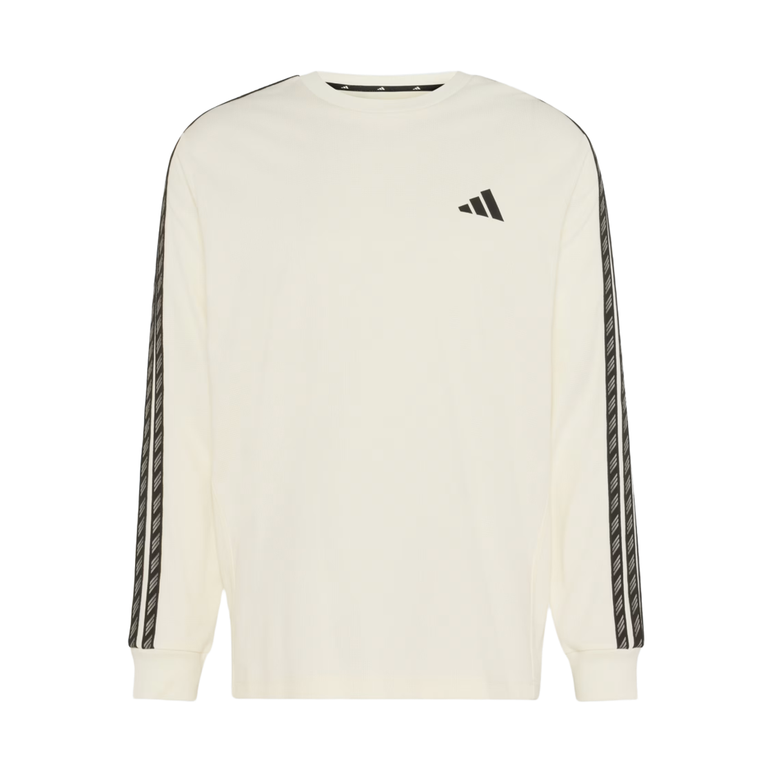KX0485 Adidas 3-Stripes Club Long Sleeve T-Shirt Off White - KR Sizing