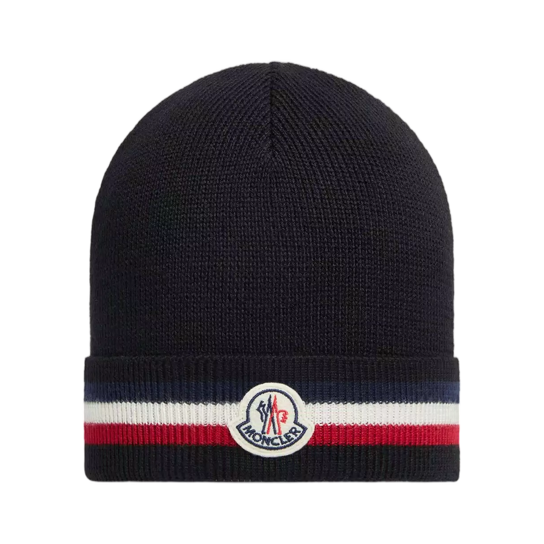 L2-091-3B00086-A9575-999 Moncler Tricolor Wool Beanie Black - 26FW