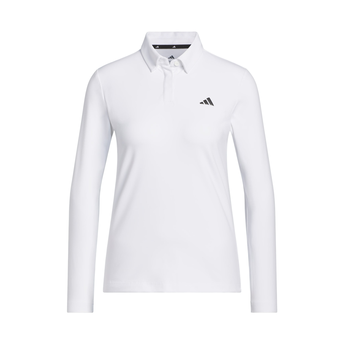 KG0119 (W) Adidas Brushed Long Sleeve Polo Shirt White - KR Sizing