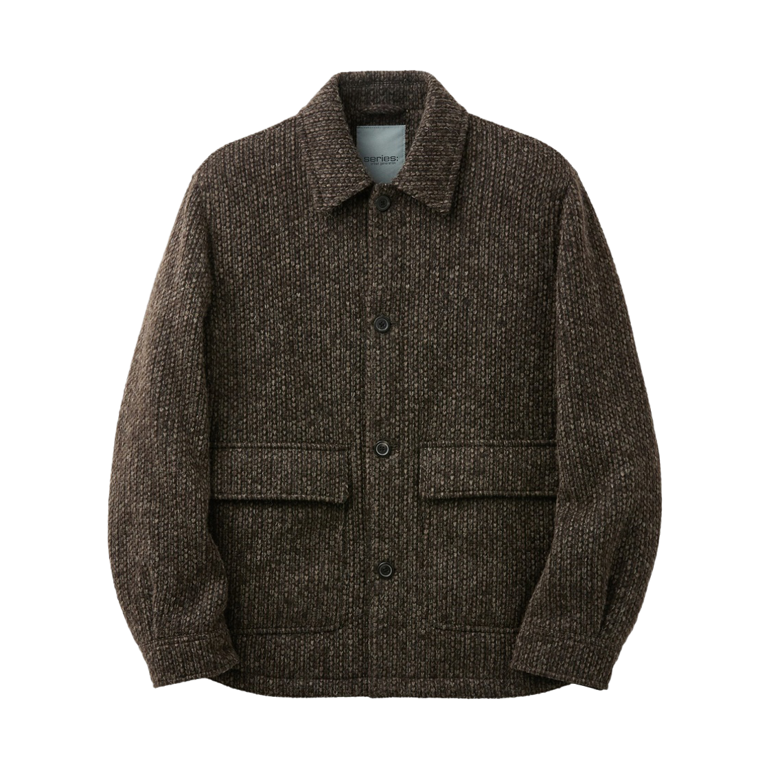 SAUAW26231BRX Series Wool-Blend Shirt Jacket Brown