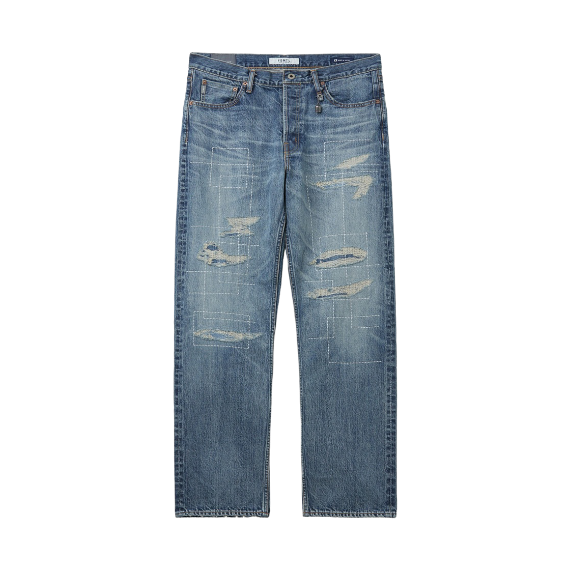 SVPDW26002INX Series Fdmtl Classic Fit Damaged Denim Indigo