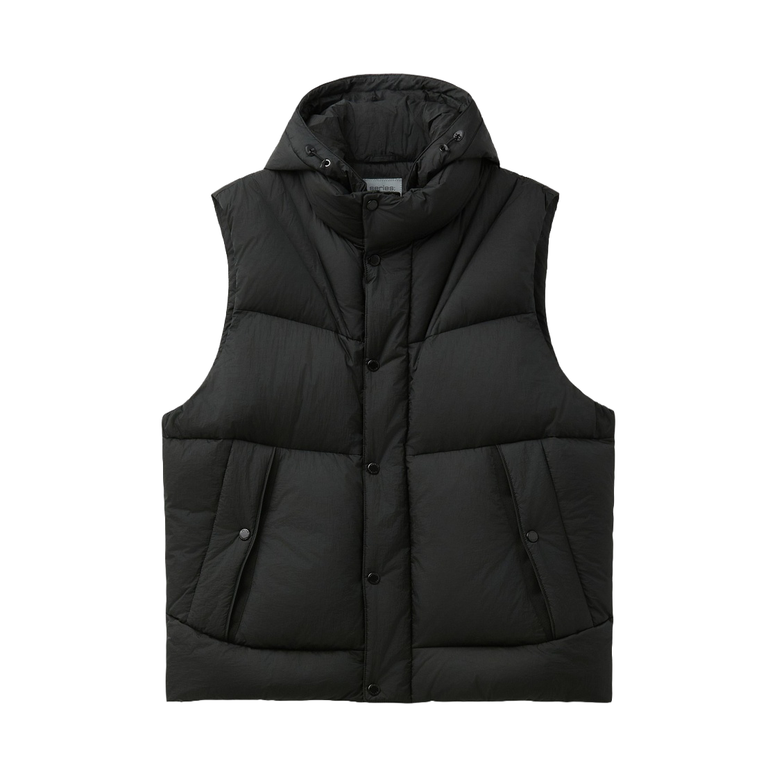 SAVAW26201BKX Series Lightweight Hooded Down Vest Black
