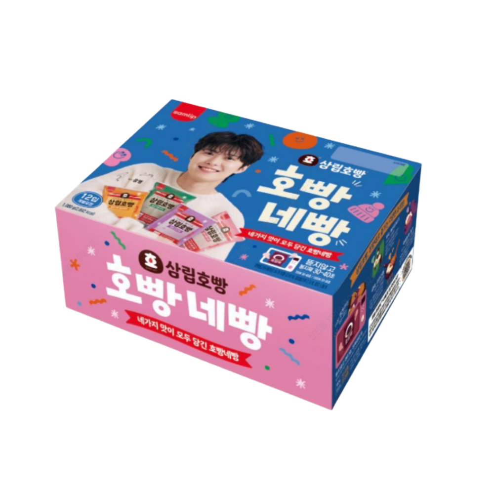 삼립호빵 4가지 맛 모두 맛보는 호빵네빵 12입 1박스 외(Samlip Steamed Buns: Taste All 4 Flavors, 12 Pieces, 1 Box)