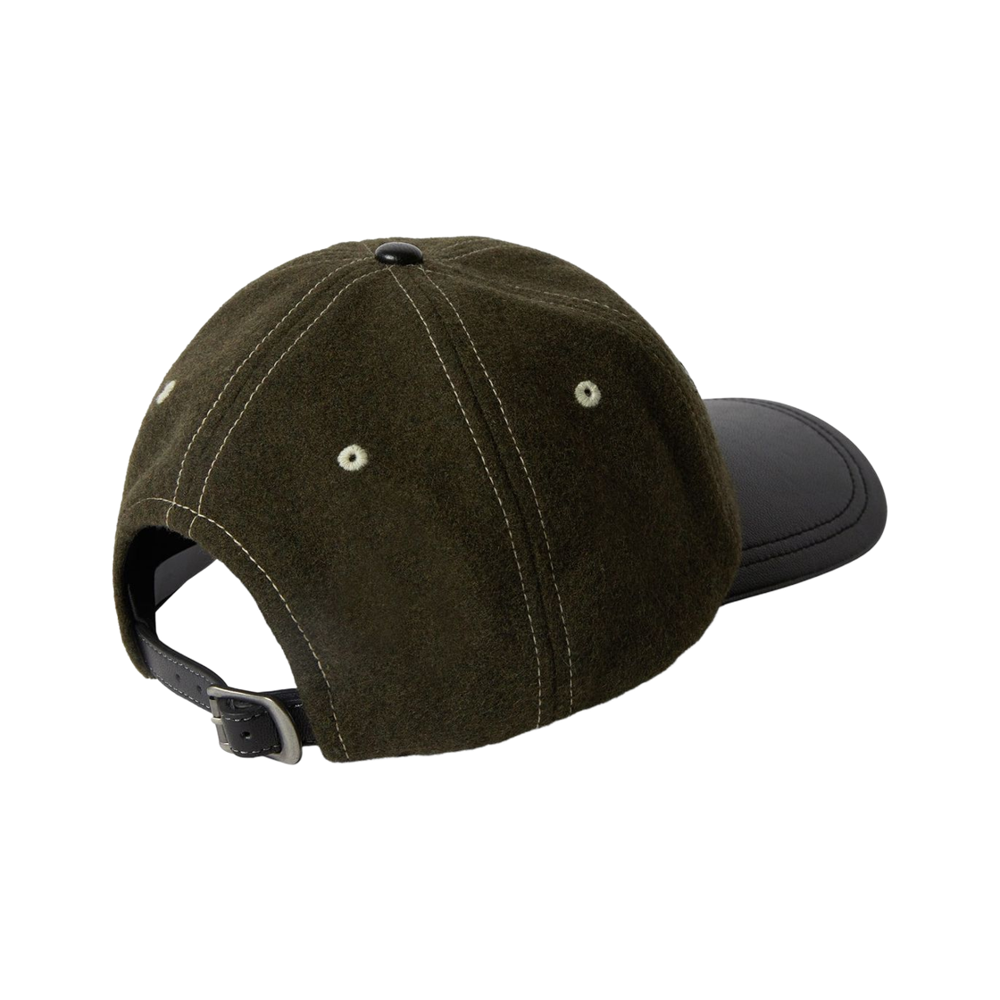 디스이즈네버댓 바이저 레더 캡 올리브(thisisneverthat Visor Leather Cap Olive) - 2