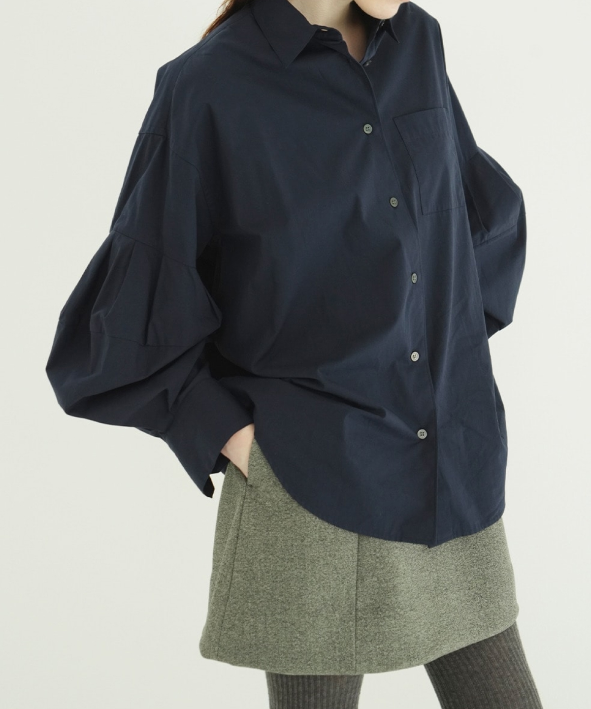 클라네 볼륨 슬리브 셔츠(CLANE Volume Sleeve Shirts) - 3