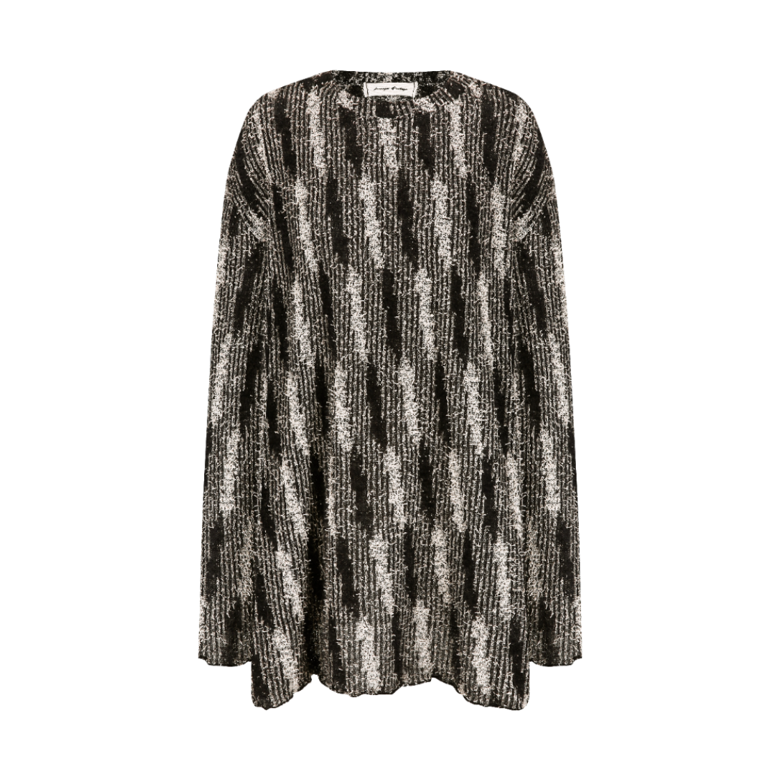 MF26TS100 [KREAM 단독] Langer Hairy Rolled Edge Knit Black