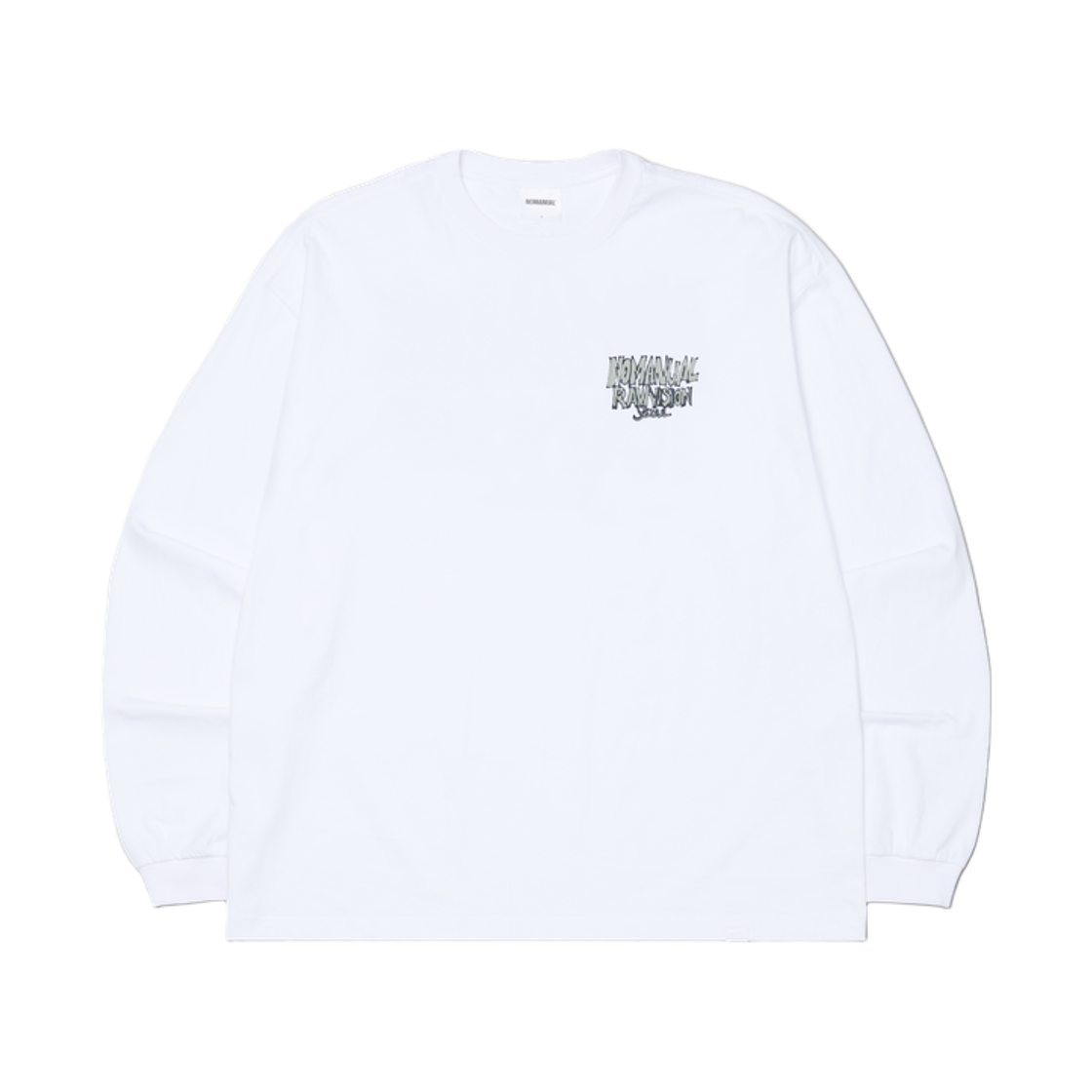 NMWF62LS15WHT NOMANUAL Raw Stroke Long Sleeve Tee White