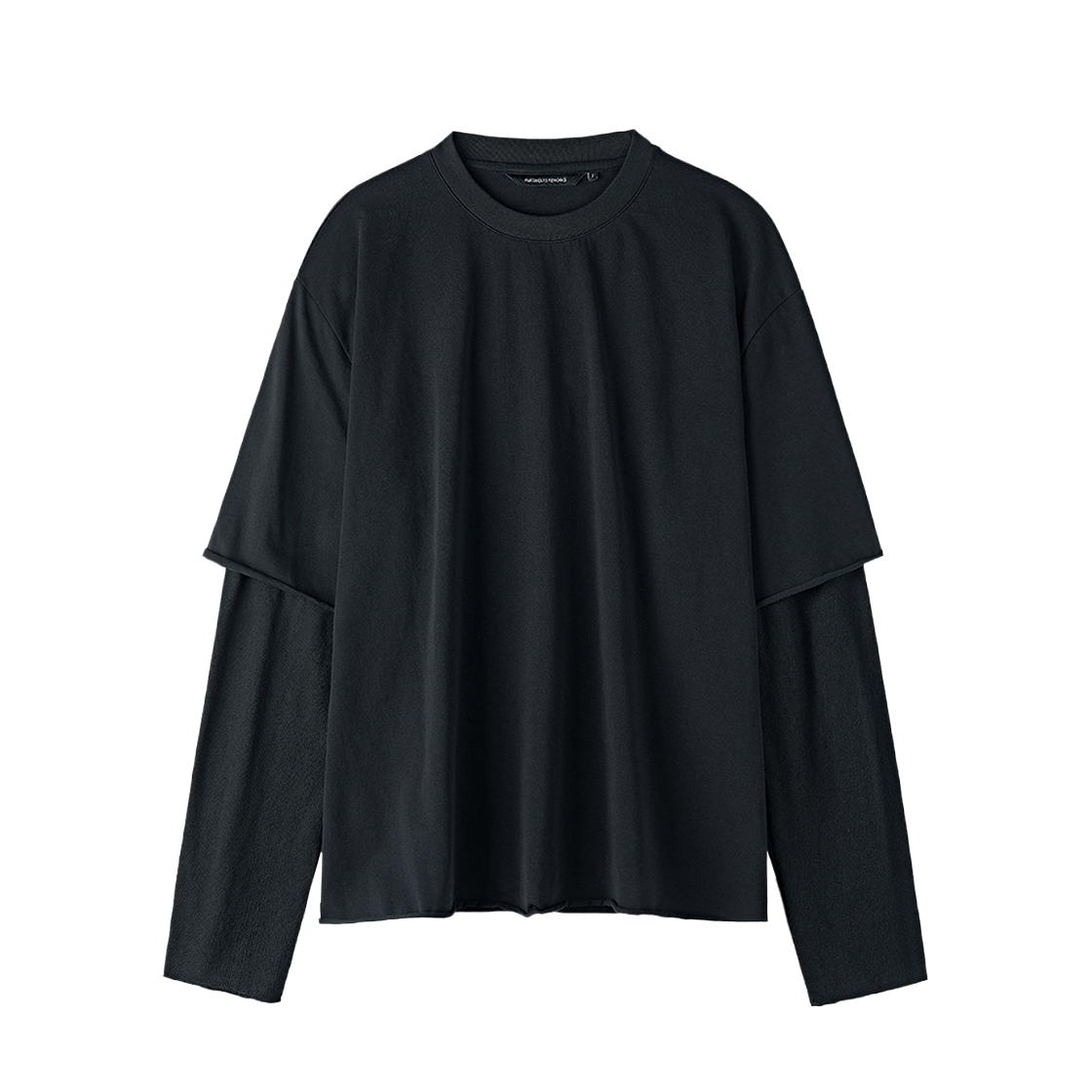 PR-26390_copy Partimento Reworks Knit Layered Long Sleeve Black