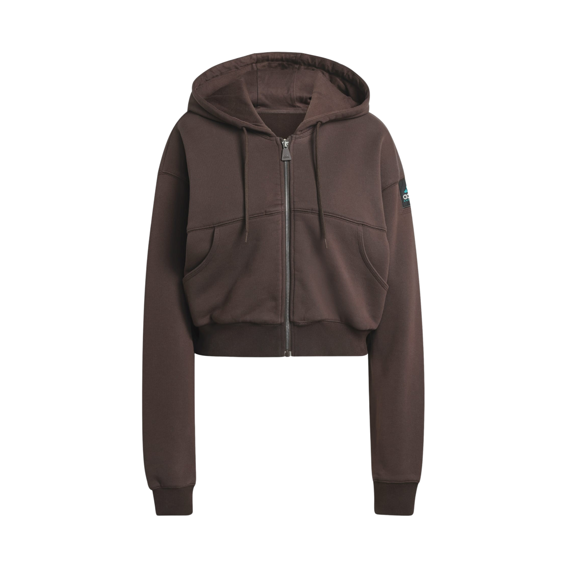 KC6549 (W) Adidas Eqt Cropped Hoodie Aurora Coffee - KR Sizing