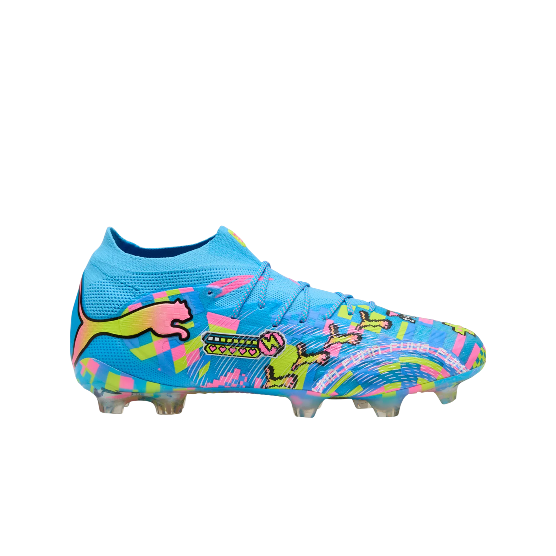 109206-01 Puma Future 9 Ultimate Advanced Level FG White Blue Glimmer