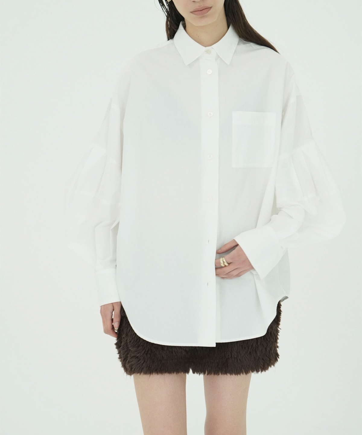 클라네 볼륨 슬리브 셔츠(CLANE Volume Sleeve Shirts) - 4