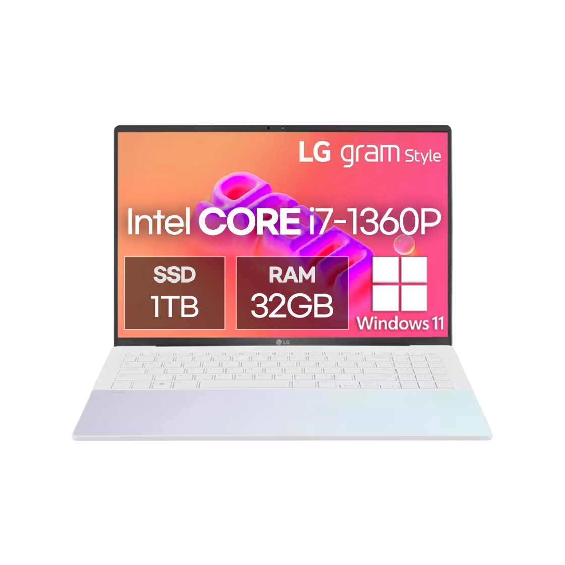 16Z90RS-K.ADW8U1 [S등급] Refurbished LG gram 16 (13th Gen) Core i7 RAM 32GB SSD 1TB Windows 11 White Overseas Refurbished Laptop English Keyboard