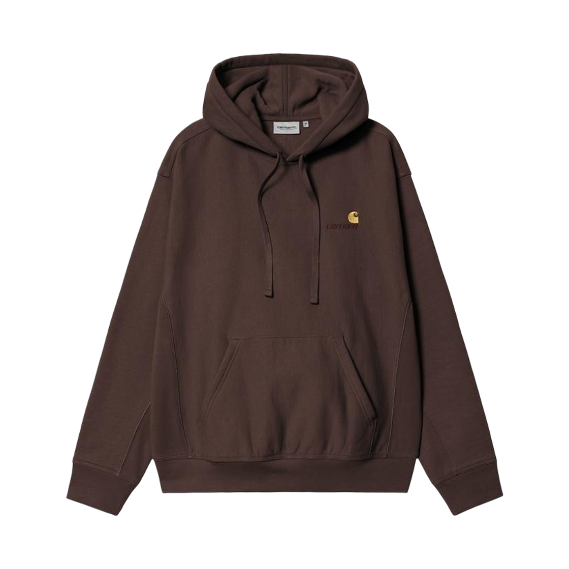 I028279-33H-XX Carhartt WIP Hooded American Script Sweatshirt Palisander