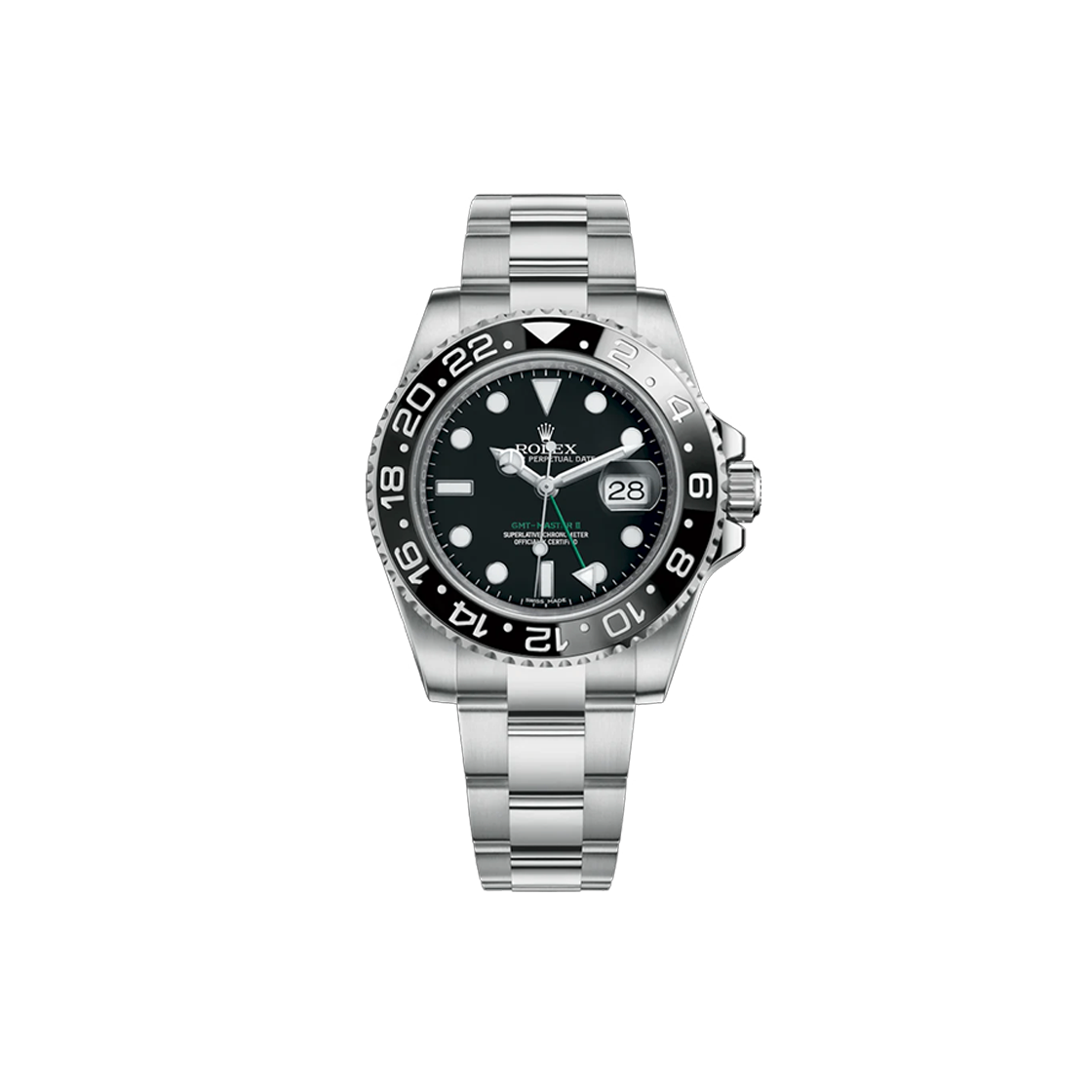 ITG7RU4E38JW Rolex GMT Master II Black Dial Oyster