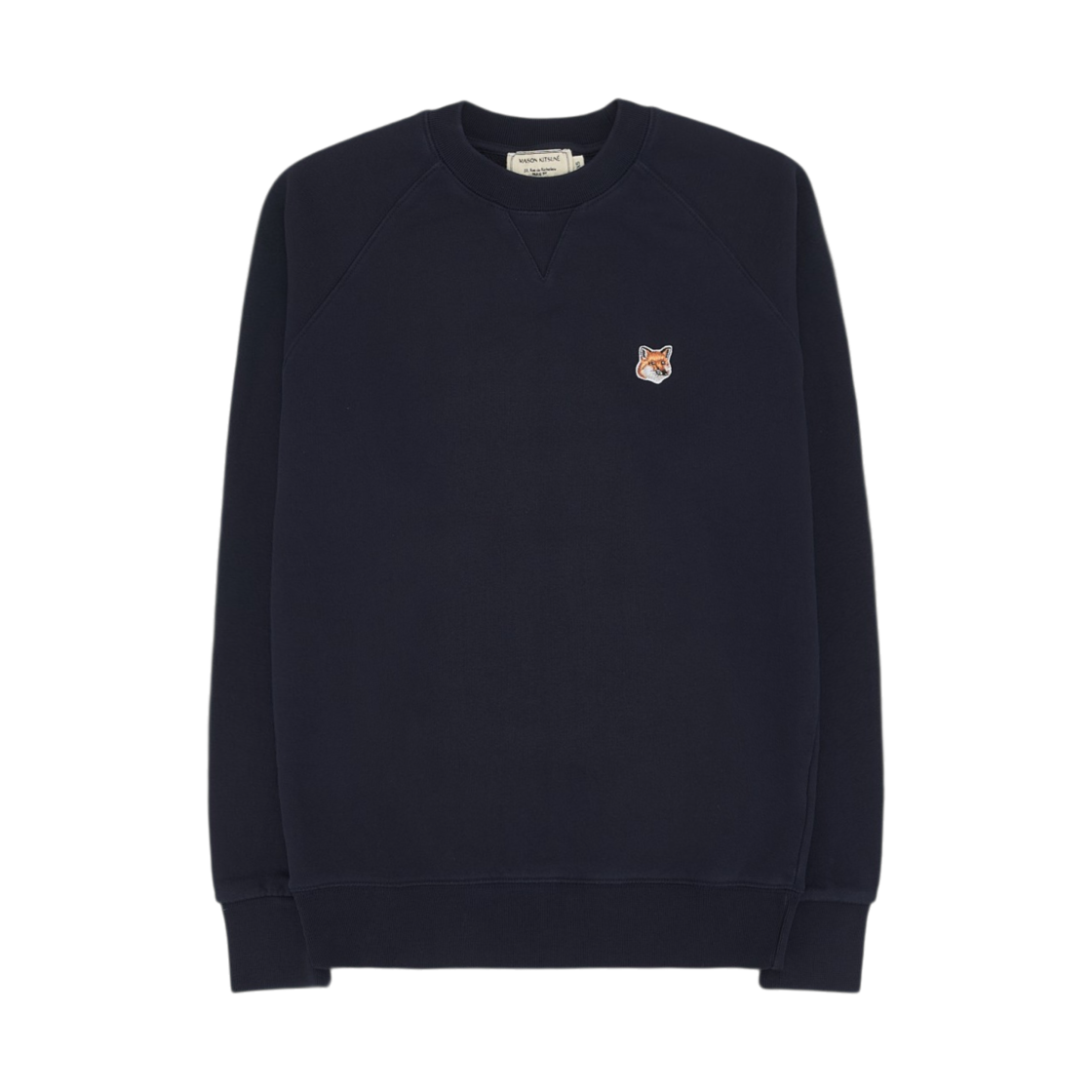 AM00303KM0001 Maison Kitsune Fox Head Patch Classic Sweatshirt Navy