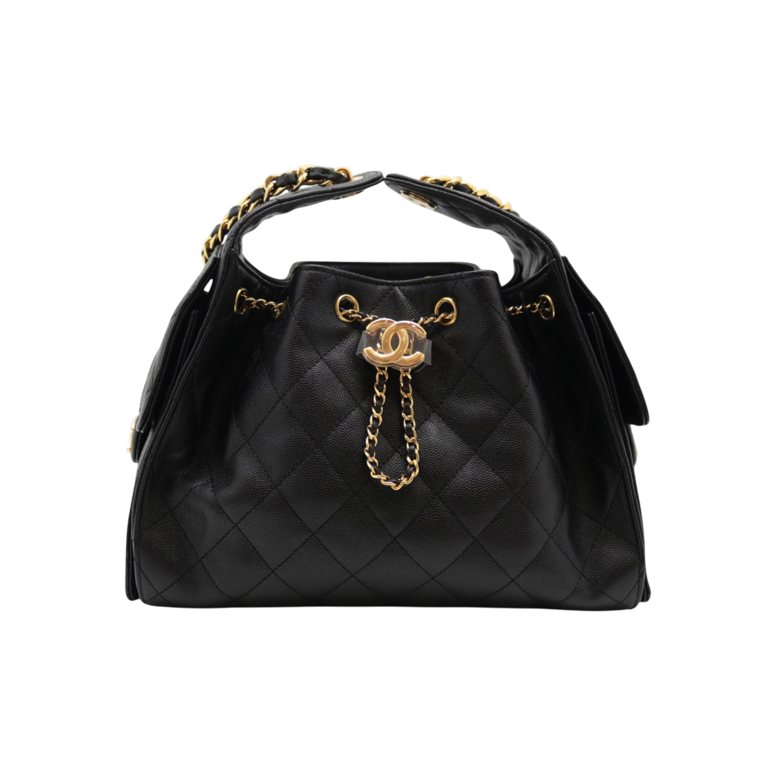 IT4AIW2COTJ6 Chanel 25 Bag Small Shining Gold