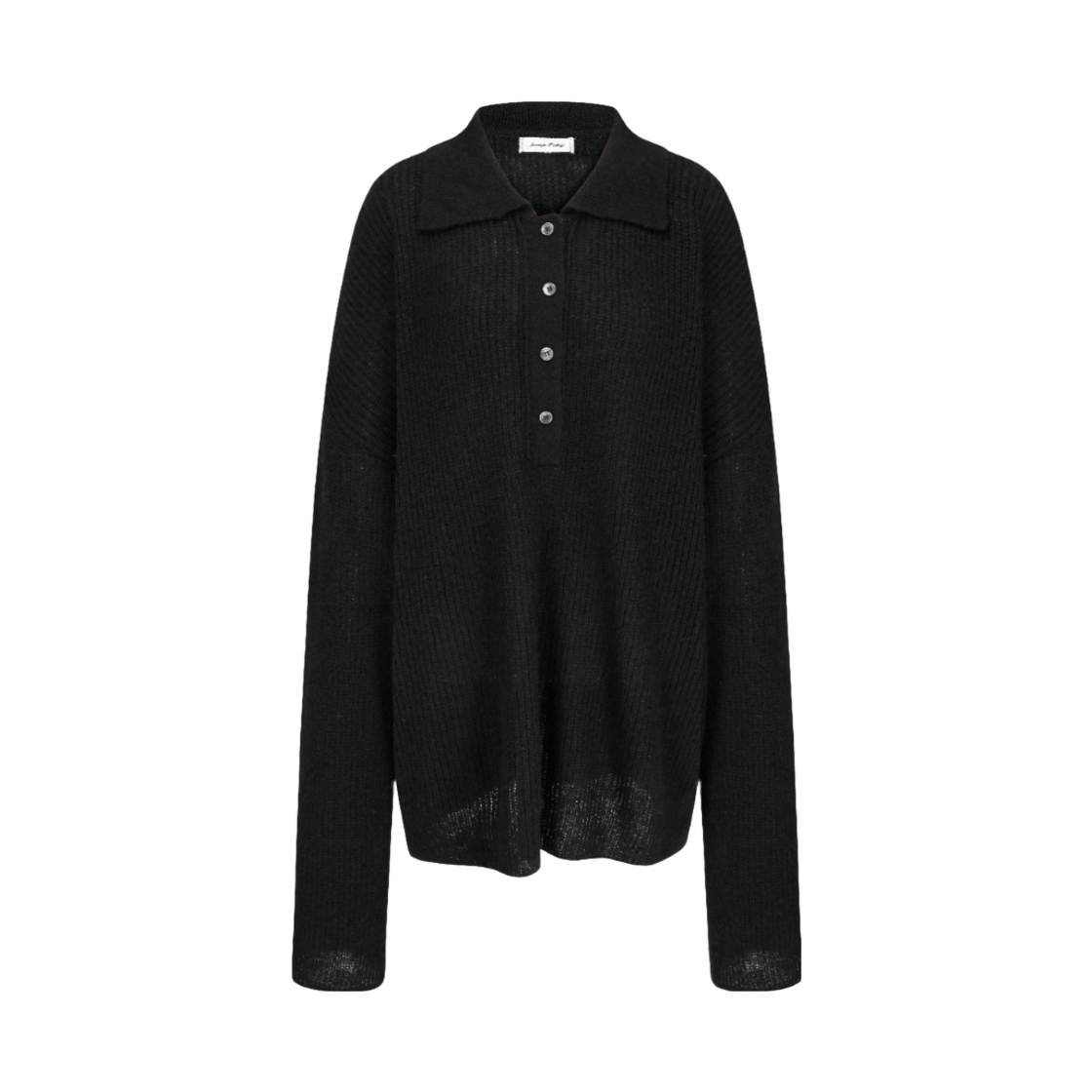 MF26KN017 [KREAM 단독] Langer Big Collar Boxy Knit Black