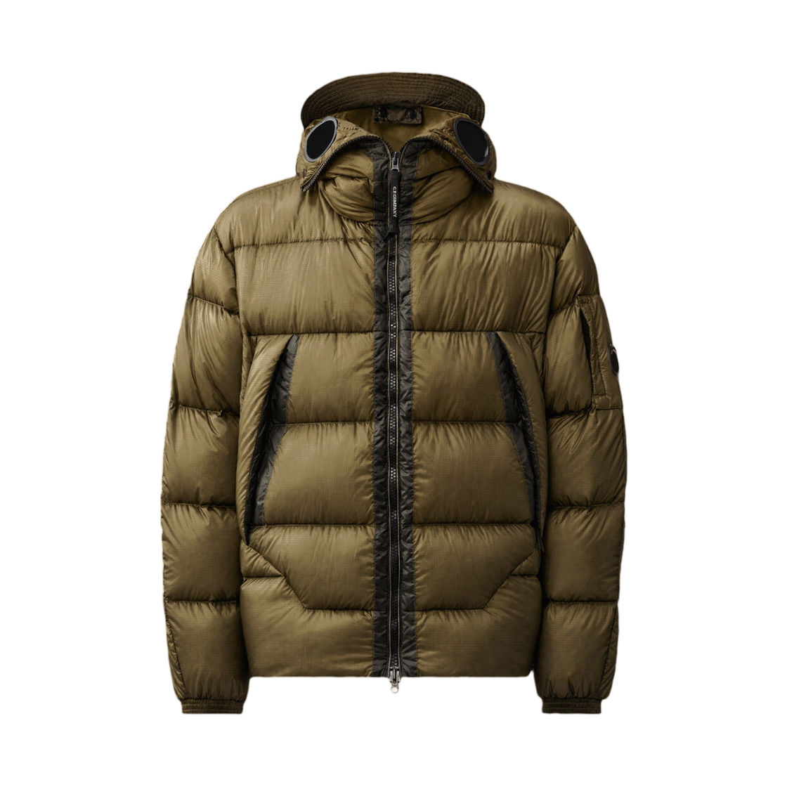21CMOW215A110416A683 C.P. Company D.D. Shell Explorer Lens Down Jacket Ivy Green - 26FW