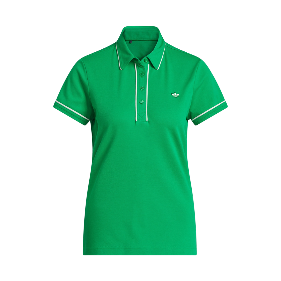 JW3952 (W) Adidas Originals Twistknit Trefoil Polo Shirt Green - KR Sizing