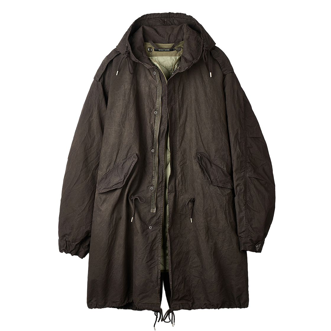 PT-6058
ER Partimento Reworks Mud Dyed Detachable Liner M-48 Parka Earth Brown