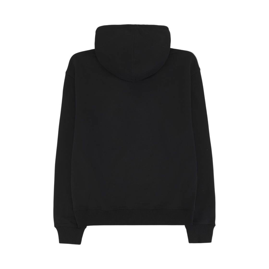 아미 블랙 코튼 아미 드 하트 후드 블랙 화이트 크림(AMI Black Cotton Ami De Coeur Hoodie Black White Cream) - 2