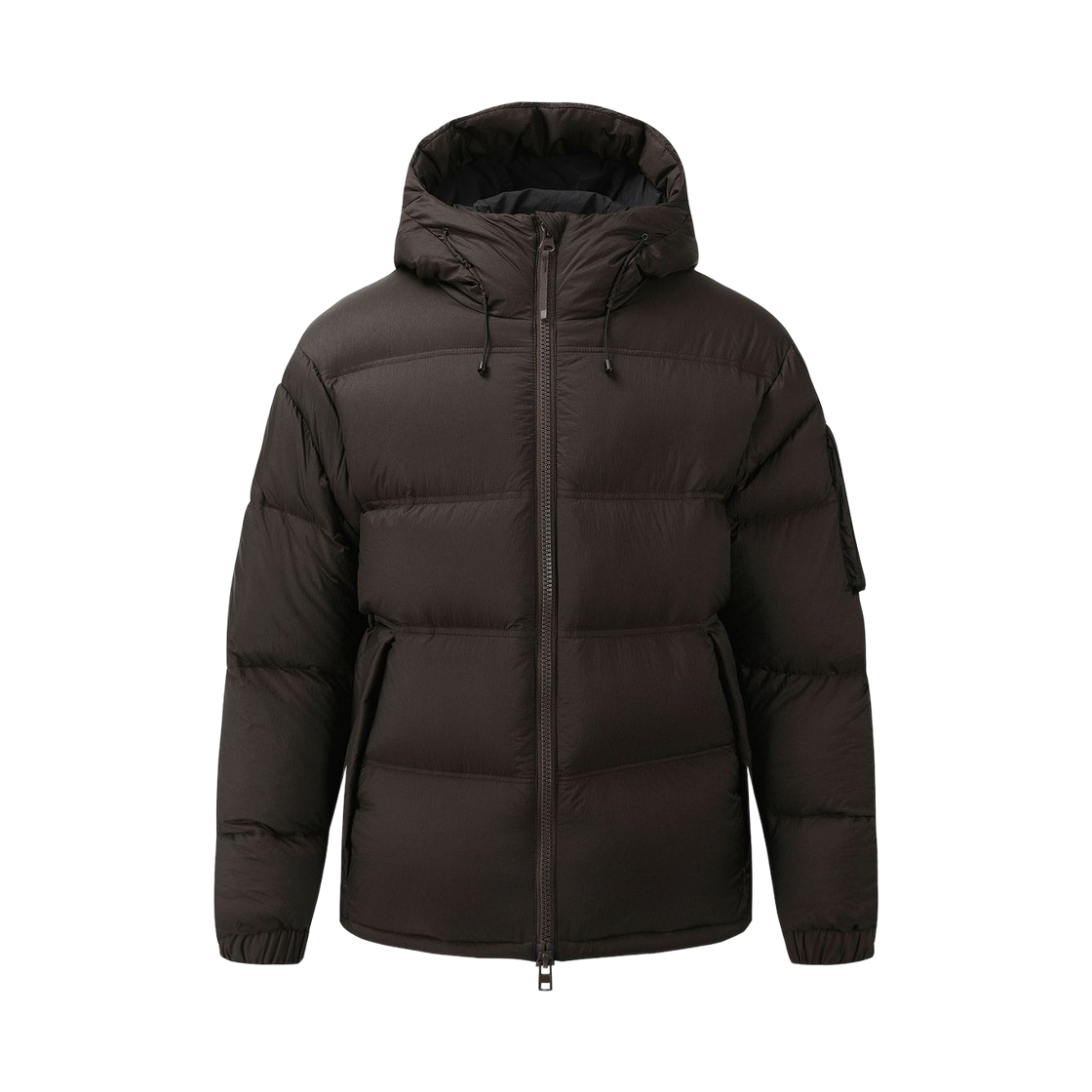 LD0381300 Salomon Contour Hooded Down Jacket Brown