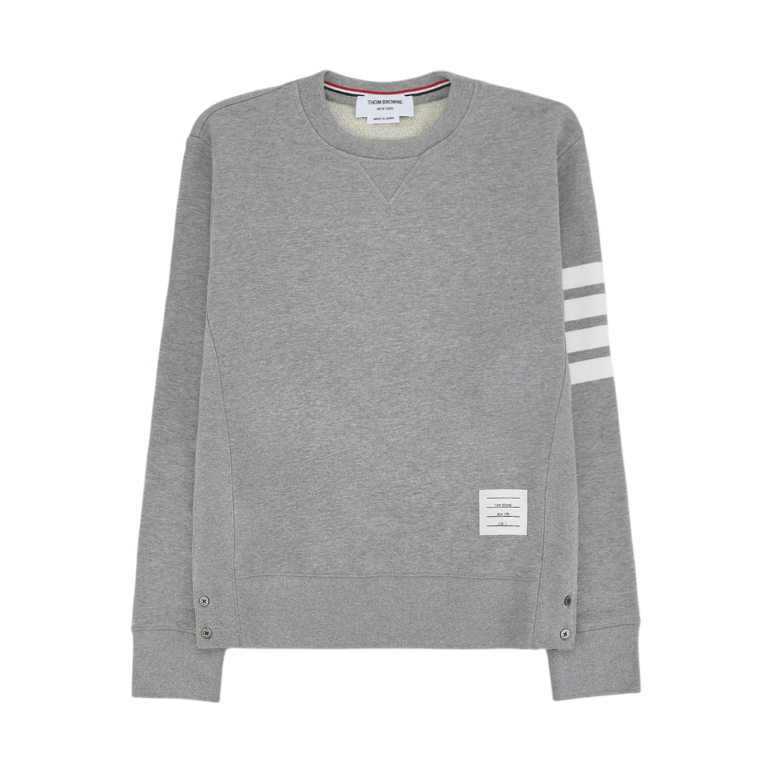 MJT021H-00535-068/MJT021L-00535-068 Thom Browne Engineered 4-Bar Sweatshirt Light Grey