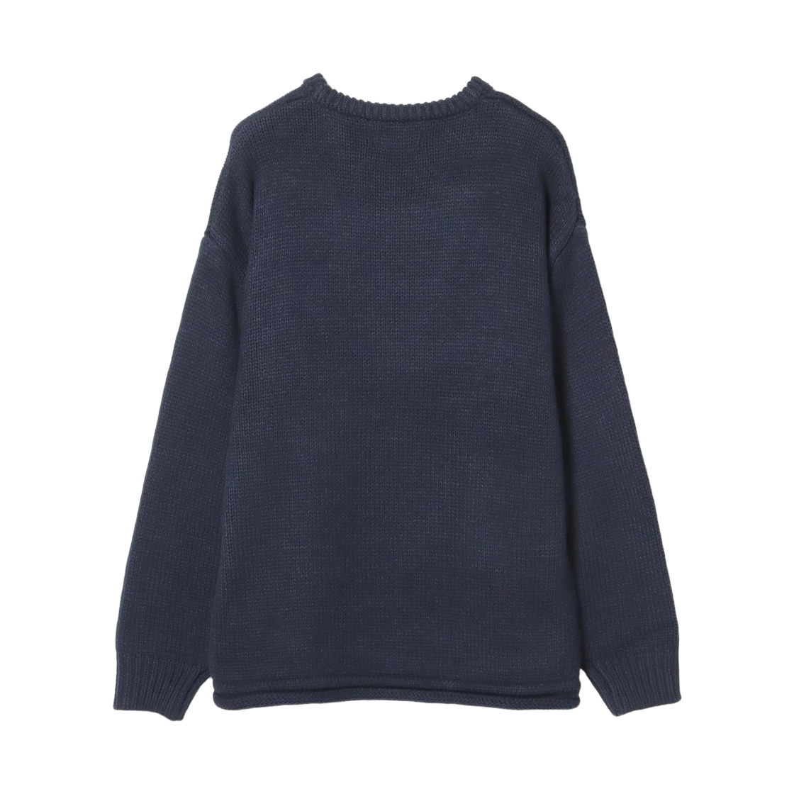 빔즈 하트 플라워 모티프 롱슬리브 니트 네이비(Beams Heart Flower Motif Long Sleeve Knit Navy) - 2