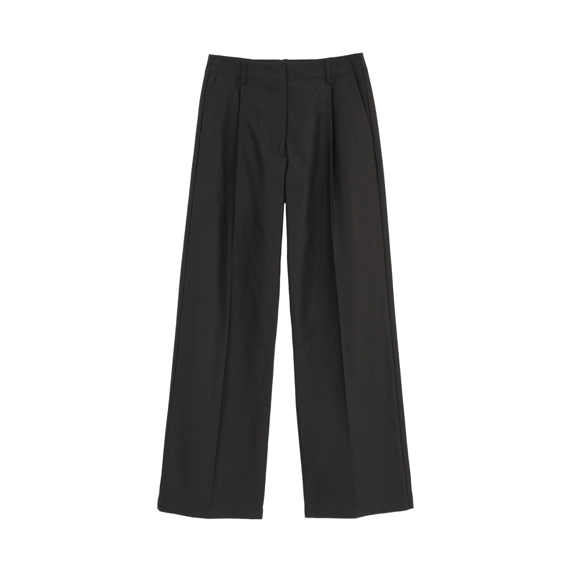 11110-7113 CLANE Low Waist Tuck Straight Pants