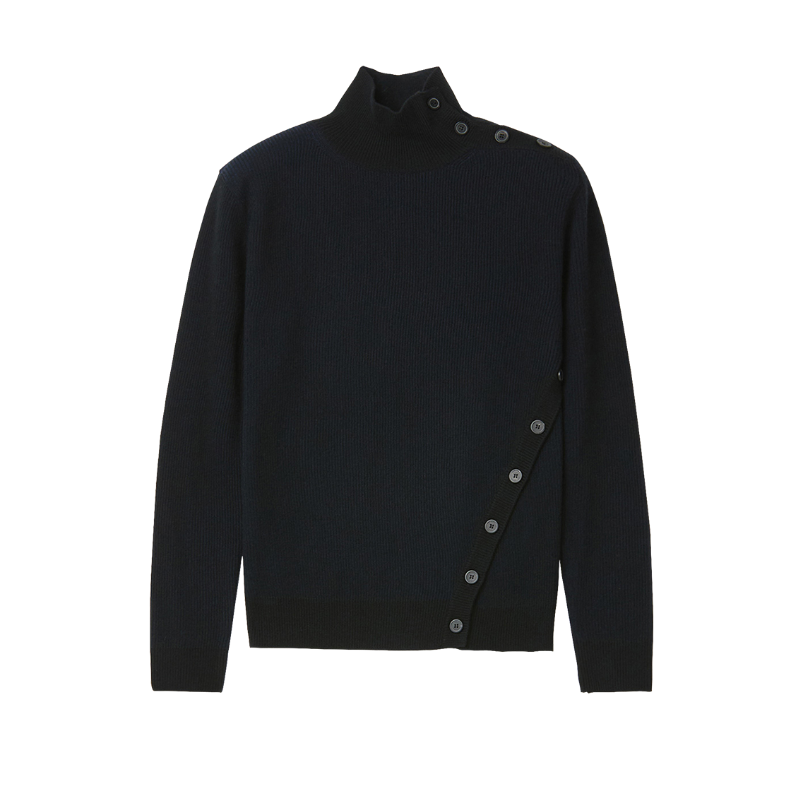 2D6-MM-MT-KT0460BK MMIC Oblique Turtleneck 2.0 Black