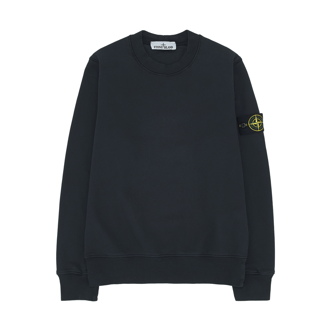 L1S1561000-60S0051-V0020 Stone Island 6100060 Organic Cotton Fleece Regular Fit Crewneck Sweatshirt Navy Blue - 26SS