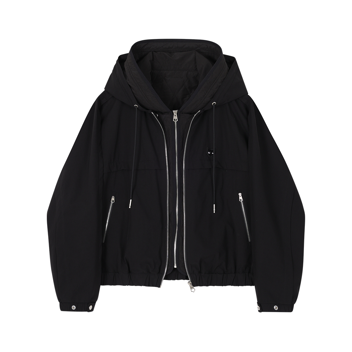 WI5JP801BK (W) SONGZIO ZZERO Meta Dolman Hood Jumper Black