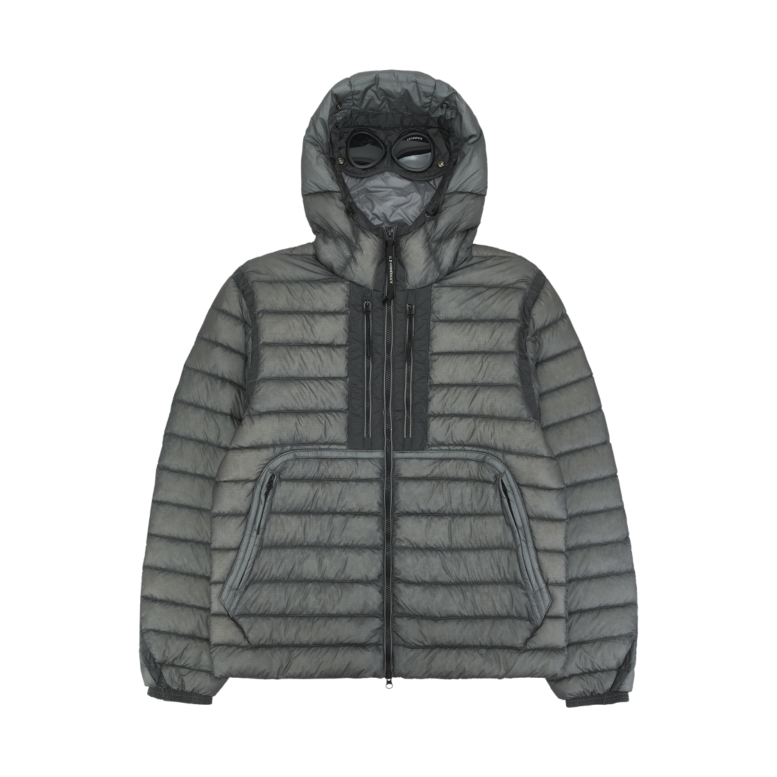 21CMOW021A110416A919 C.P. Company Korea Exclusive D.D. Shell Goggle Chest Pocket Jacket Steel Grey - 26FW