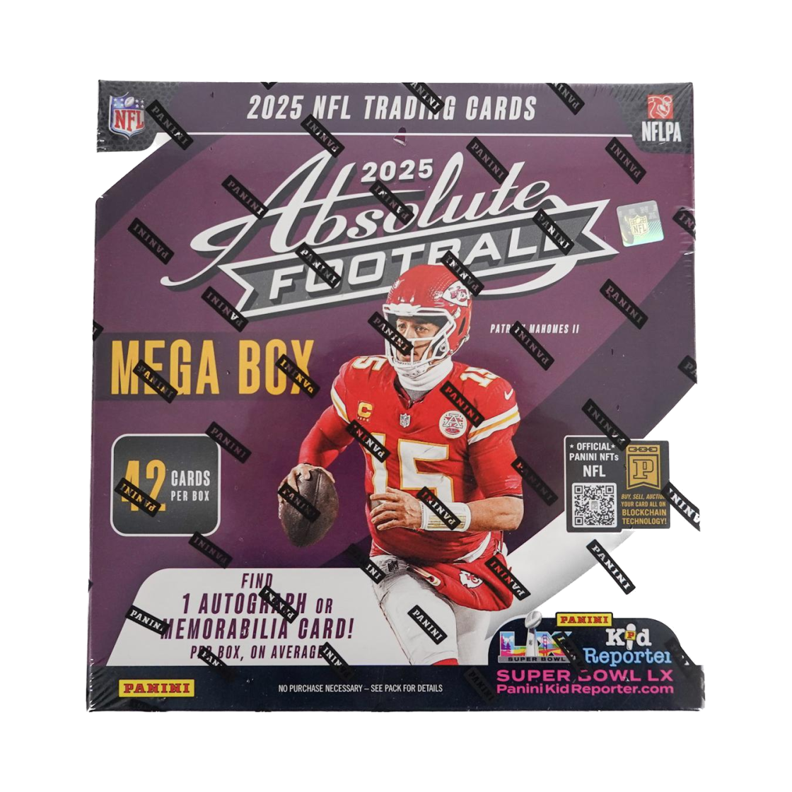 파니니 앱솔루트 2025 풋볼 메가 박스 (6팩)(Panini Absolute 2025 Football Mega Box (Pack of 6))