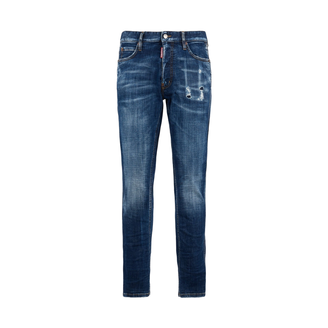 디스퀘어드2 다크 스모커 워시 테디 미니 프론트 진 블루(Dsquared2 Dark Smoker Wash Teddy Mini Front Jeans Blue)