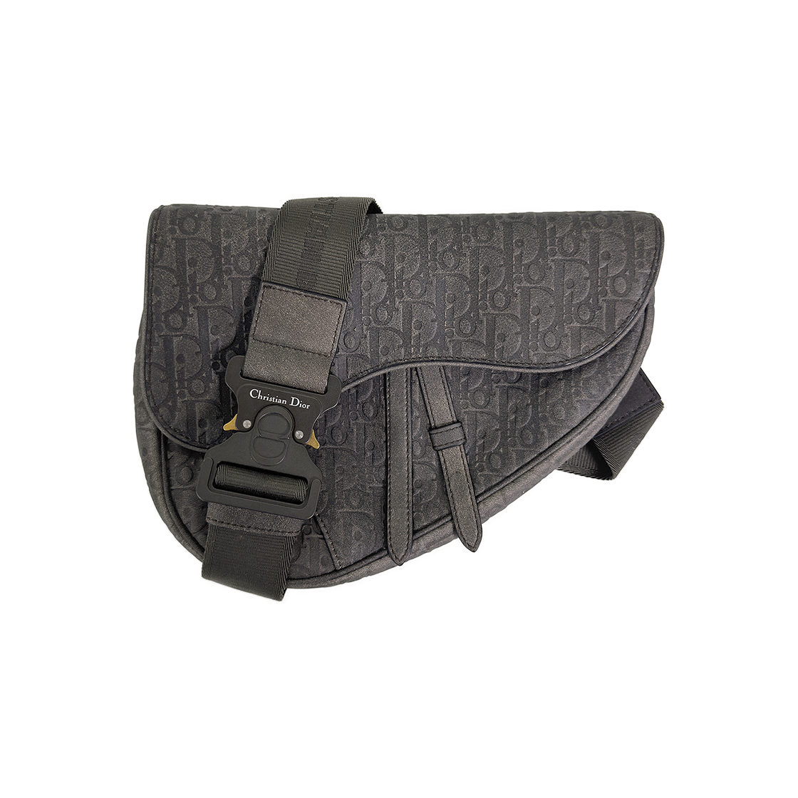 ITV7VVURAGN6 Dior x Denim Tears Oblique Antique Embossed Leather Saddle Bag