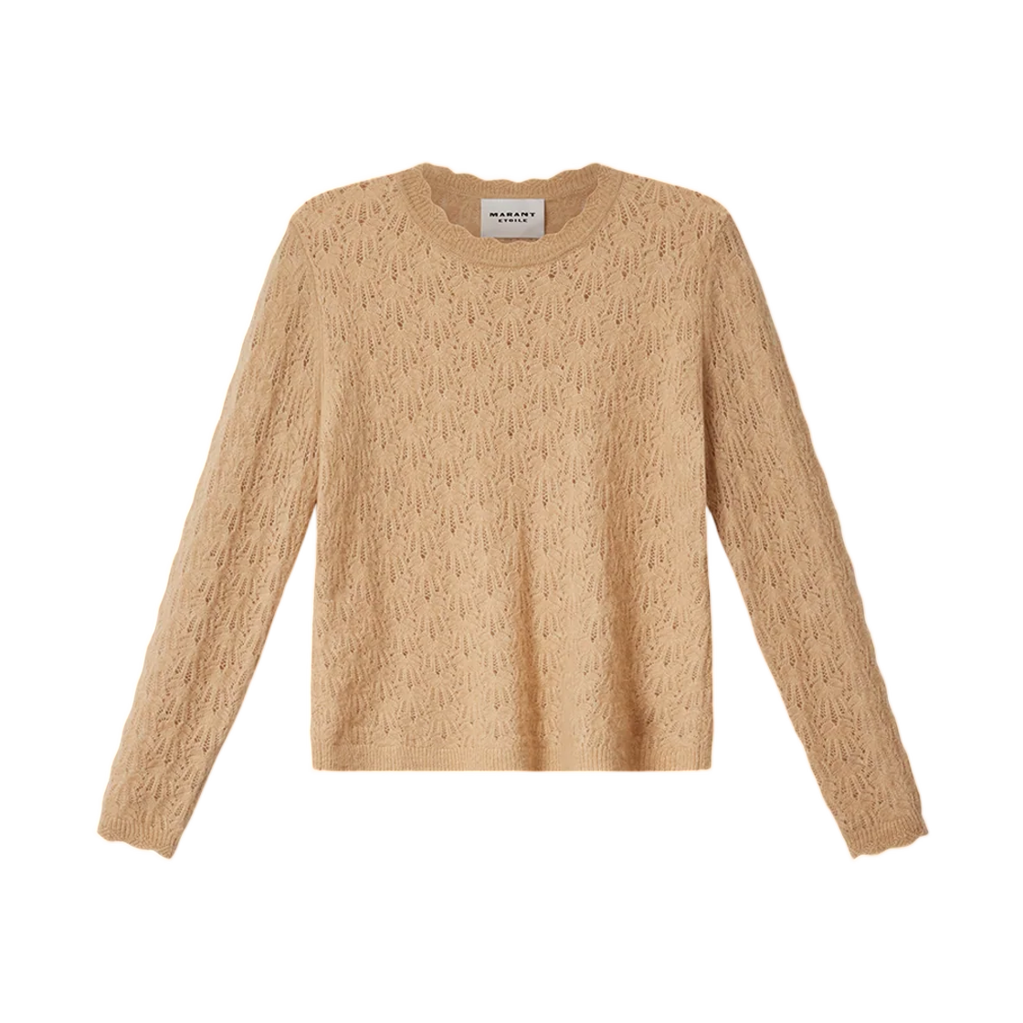 PU0726FA-A1L68E-50CM (W) Isabel Marant Obeline Alpaca Sweater Camel