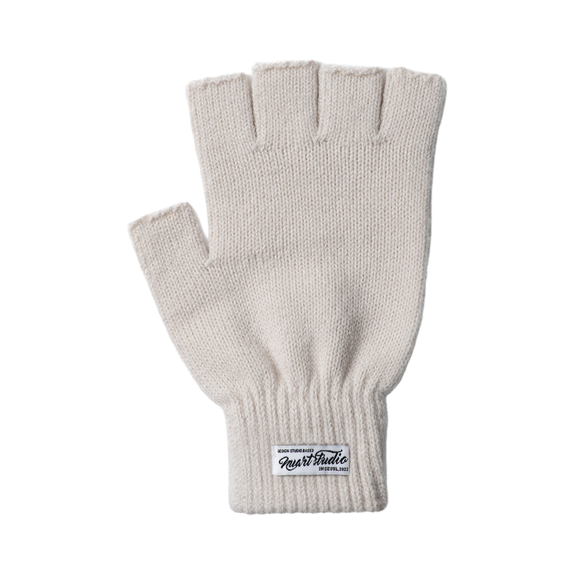 누아트스튜디오 베이직 핑거리스 니트 장갑 오트밀(NUARTSTUDIO Basic Fingerless Knit Gloves Oatmeal)