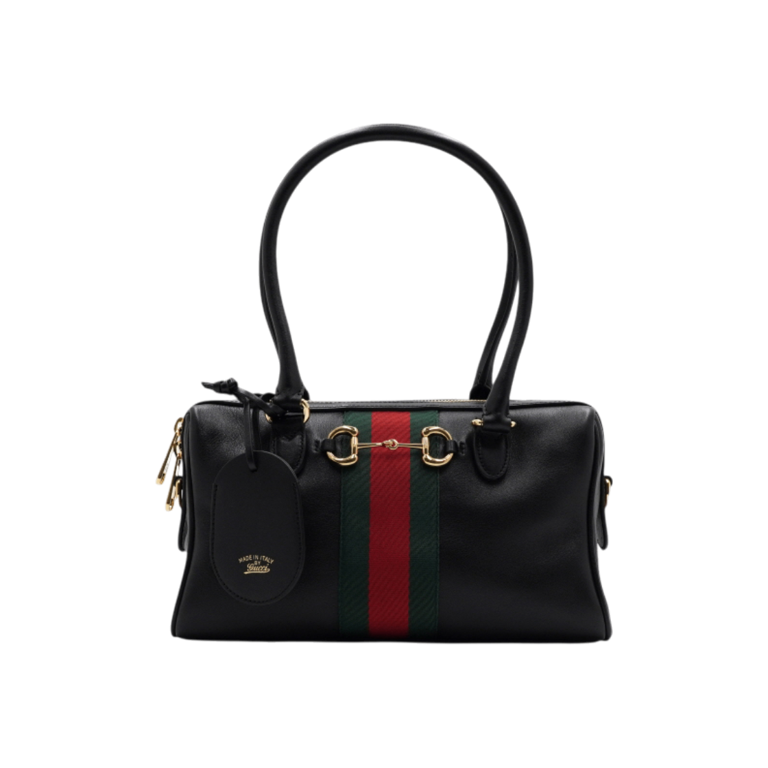 ITVA4M4OPLRL Gucci Leather Borsetto Medium Boston Bag