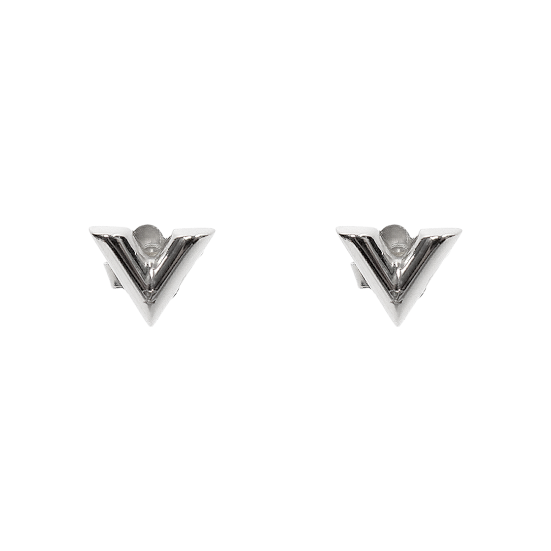 ITSDNLHNQT92 Louis Vuitton Essential V Silver Earrings