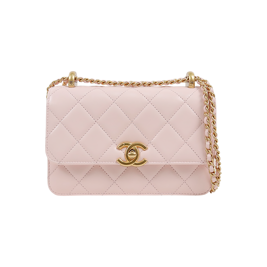 ITGHC4JSDTS9 Chanel Pink Mini Flap Shoulder Bag