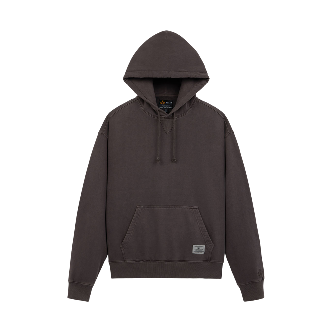 AI26I3000040HIY ALPHA INDUSTRIES Essential Hoodie Relaxed Fit Sweatshirt Freight Hickory